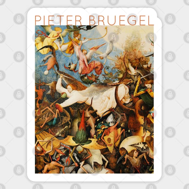 Pieter Bruegel The Elder - The Fall of the Angels Sticker by TwistedCity